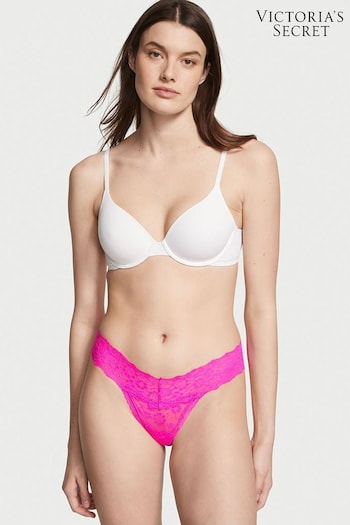 Victoria's Secret Bali Orchid Pink Posey Lace Thong Lace Knickers (K43155) | £9