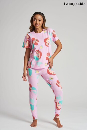 Loungeable Pink X Little Mermaid Pyjama Set (K43372) | £30