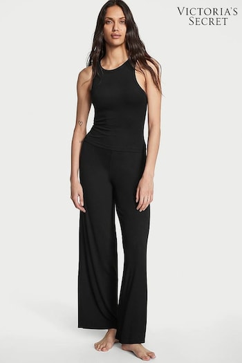 Victoria's Secret Black Tank Long Pyjamas (K43389) | £45