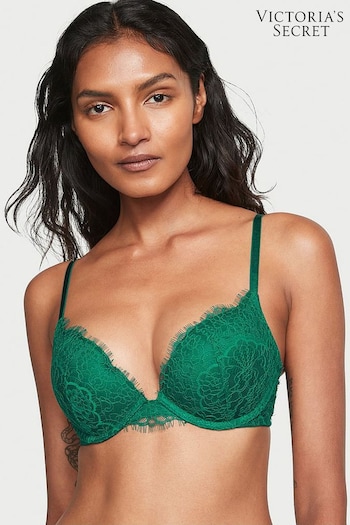 Victoria's Secret Spruce Green Lace Push Up Bra (K43636) | £49