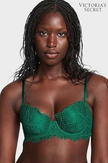 Victoria's Secret Spruce Green Lace Lightly Lined Full Cup Bra (K43654) | £49