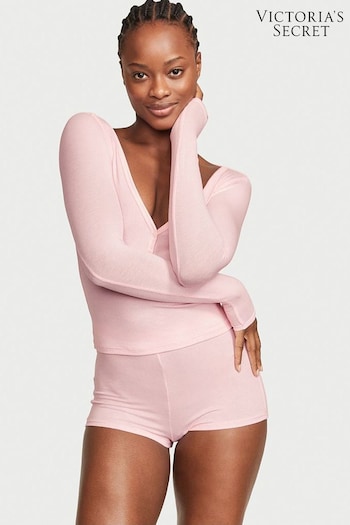 Victoria's Secret Pink Ribbed Modal Short Pyjamas (K43673) | £39