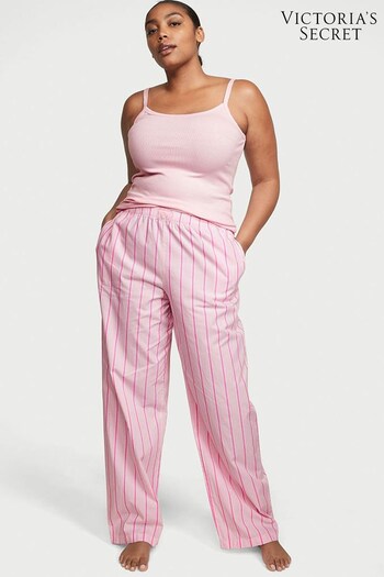Victoria's Secret Pretty Blossom Pink Classic Stripe Tank Long Pyjamas (K43680) | £45