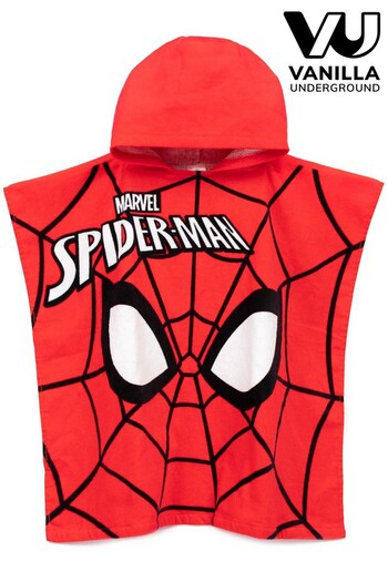 Vanilla Underground Red Spider-Man Character Towel Poncho (K43692) | £18