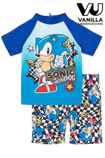 Vanilla Underground Blue Sonic The Hedgehog 2 Piece Swim Set (K43698) | £22
