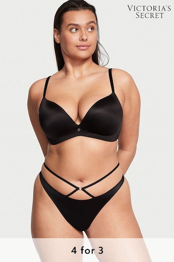 Victoria's Secret Black Smooth Thong Knickers (K43905) | £14