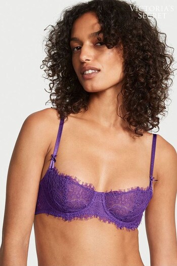 Victoria's Secret Violetta Purple Lace Unlined Balcony Bra (K43964) | £19