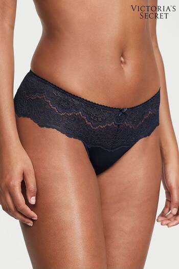 Victoria's Secret Ensign Navy Blue Lace Hipster Thong Knickers (K43972) | £14