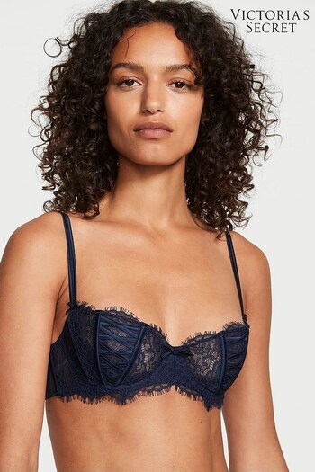 Victoria's Secret Ensign Navy Blue Lace Unlined Balcony Bra (K44004) | £45