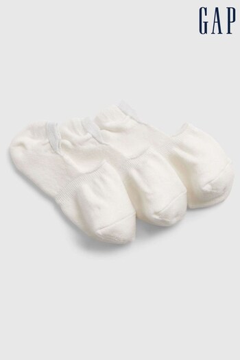 Gap White No-Show Socks 3-Pack (K44533) | £10