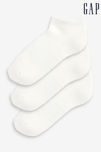 Gap White Athletic Ankle Socks 3-Pack (K44536) | £10