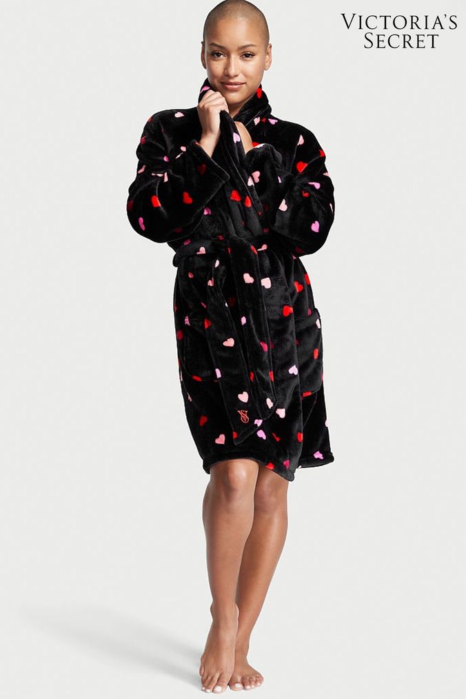 Black cotton dressing outlet gown ladies