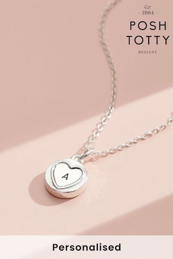 Personalised Mini Sweetheart Necklace by Posh Totty (K44883) | £39