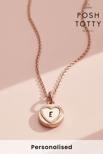 Personalised Mini Sweetheart Necklace by Posh Totty (K44885) | £40