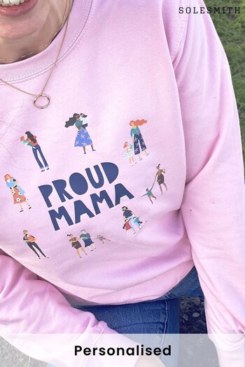 Personalised Proud Mama Sweatshirt by Solesmith (K45006) | £34