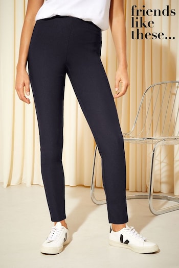 Younger Girls 3mths-7yrs Navy Blue Blue Sculpting Stretch Trousers (K45358) | £26