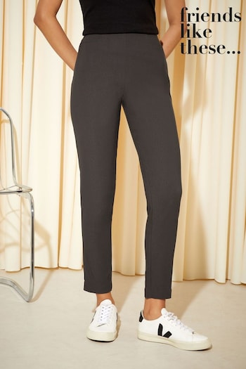 Friends Like These Charcoal Grey Comfort Stretch Trousers (K45360) | £26