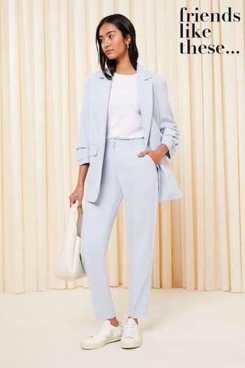 Friends Like These Pastel Blue Tailored Ankle Grazer Trousers (K45374) | £28