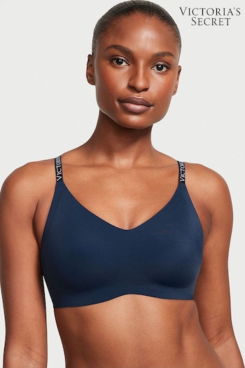 Victoria's Secret Noir Navy Blue Silicone Lightly Lined Lounge Bralette (K45506) | £29