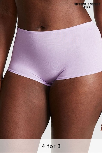 Victoria's Secret PINK Pastel Lilac Purple Cotton Short Knickers (K45530) | £9