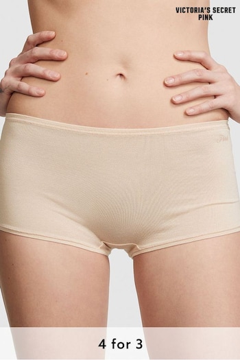 Victoria's Secret PINK Marzipan Nude Cotton Short Knickers (K45532) | £9
