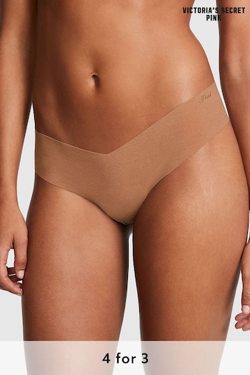 Victoria's Secret PINK Caramel Nude No-Show Thong Knickers (K45630) | £9