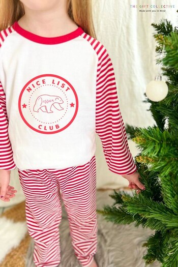 Adults Nice List Club Christmas Pyjamas by The Gift Collective (K45657) | £30