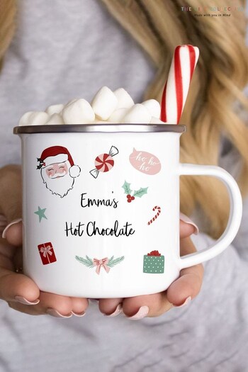 Enamel Christmas Hot Chocolate Mug by The Gift Collective (K45663) | £14