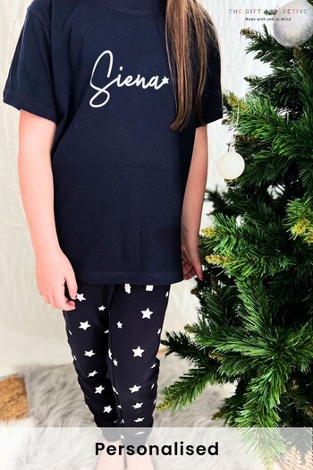 Kids Christmas Star Pyjamas by The Gift Collective (K45676) | £24