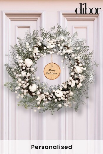 Personalised Winter Orchard Wreath by Dibor (K45737) | £52