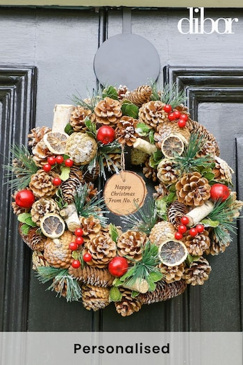 Personalised Citrus Spice Wreath by Dibor (K45741) | £35