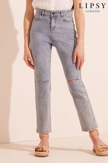 Lipsy Blue Mom Swinger Jeans (K45807) | £15 - £23
