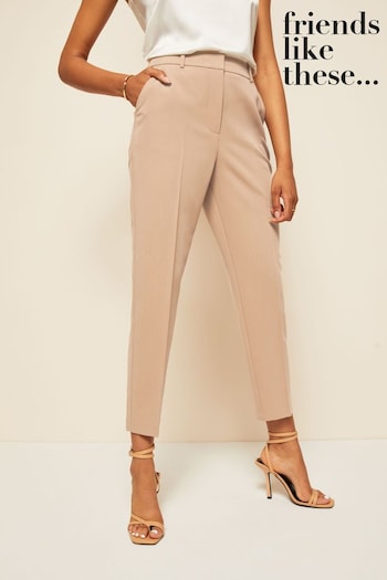 Friends Like These Camel Camel Tailored Straight Leg Trousers (K46165) | £27