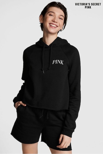 Victoria's Secret PINK Pure Black Everyday Fleece Hoodie (K46779) | £39