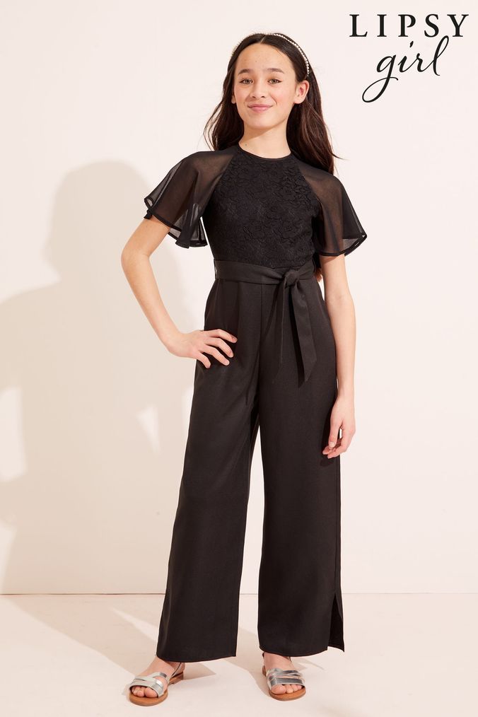 Jumpsuit for girls black outlet