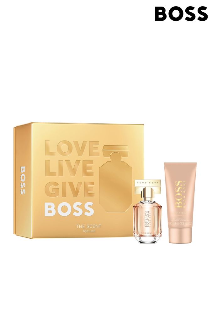 Hugo boss the scent discount for her gift box