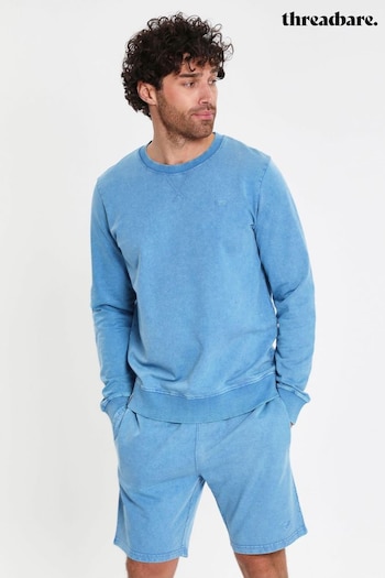 Threadbare Blue Crew Neck Sweatshirt With Pockets (K47275) | £25