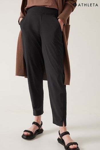 Athleta Black Brooklyn Mid Rise Featherweight Ankle Trousers (K47314) | £70