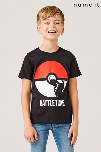 Name It Black Pokemon T-Shirt (K47428) | £15