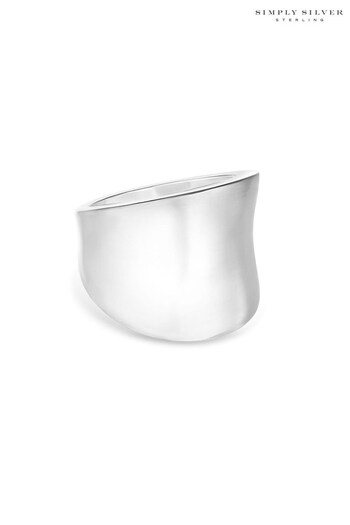Simply Silver Sterling Silver Chunky Ring - Gift Pouch (K47567) | £50