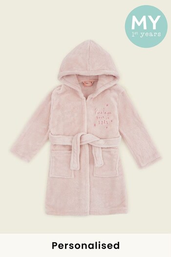 Personalised Born in 2023 Fleece Robe by My First Years (K47635) | £28