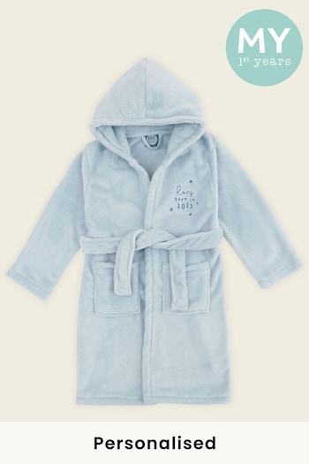 Personalised Born in 2023 Fleece Robe by My First Years (K47636) | £28