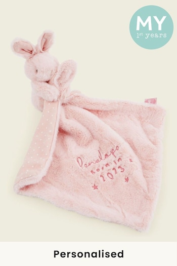 Personalised Born in 2023 Bunny Comforter by My First Years (K47642) | £22