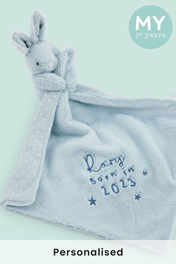 Personalised Born in 2023 Bunny Comforter by My First Years (K47643) | £22