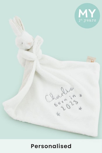 Personalised Born in 2023 Bunny Comforter by My First Years (K47644) | £22