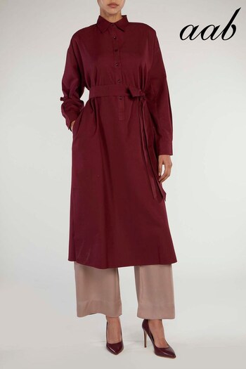 Aab Red Loose Fit Shirt Dress (K47888) | £62