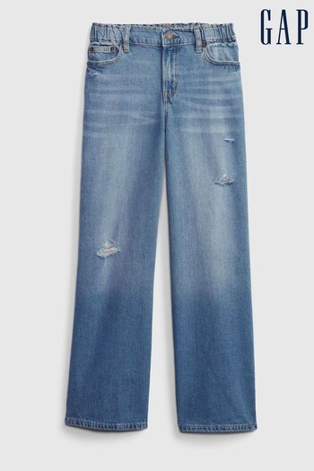 Gap Mid Wash Blue High Waisted Wide Leg Jeans (K47956) | £35