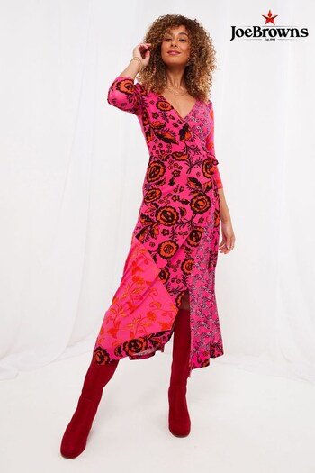 Joe Browns Pink Petite Wrap Jersey Dress (K48172) | £60