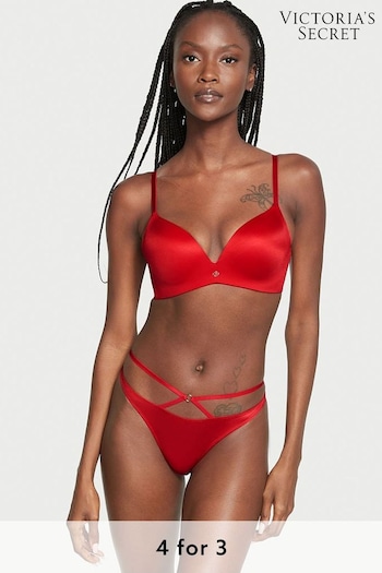 Victoria's Secret Lipstick Red Smooth Thong Knickers (K48446) | £14