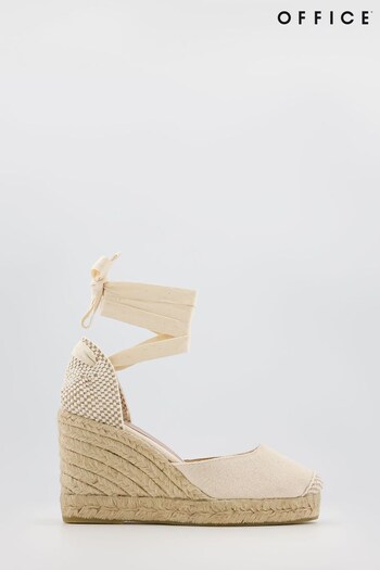 Office Cream Wide FIt Marmalade Two Part Espadrille Sandals (K48531) | £60